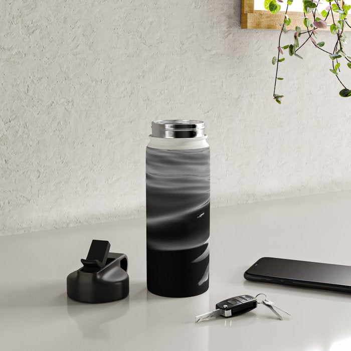 Orca, kill whale whale watching black and white nature photograph - photography - photographs Water Bottle Gallery Image 4