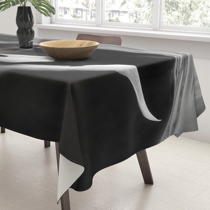 Orca, kill whale whale watching black and white nature photograph - photography - photographs Tablecloth Gallery Image 3