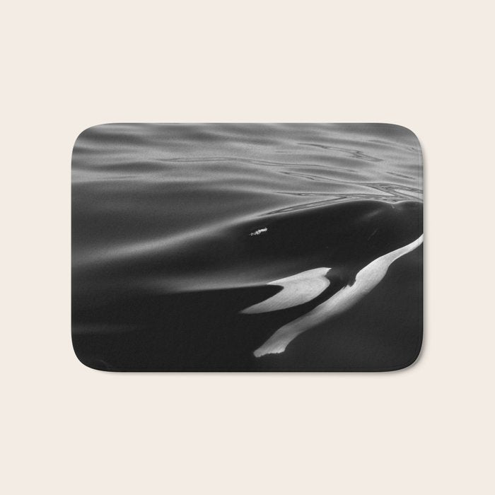Orca, kill whale whale watching black and white nature photograph - photography - photographs Bath Mat Gallery Image 1