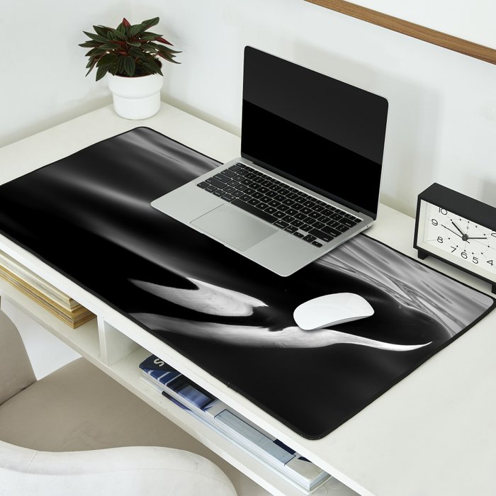 Orca, kill whale whale watching black and white nature photograph - photography - photographs Desk Mat Gallery Image 2