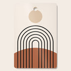 Abstraction_SUN_LINE_BOHEMIAN_LANDSCAPE_POP_ART_1129B Cutting Board Gallery Image 1
