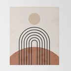 Abstraction_SUN_LINE_BOHEMIAN_LANDSCAPE_POP_ART_1129B Throw Blanket Gallery Image 2