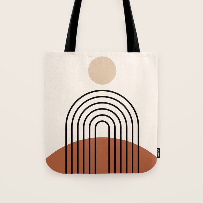 Abstraction_SUN_LINE_BOHEMIAN_LANDSCAPE_POP_ART_1129B Tote Bag Gallery Image 1