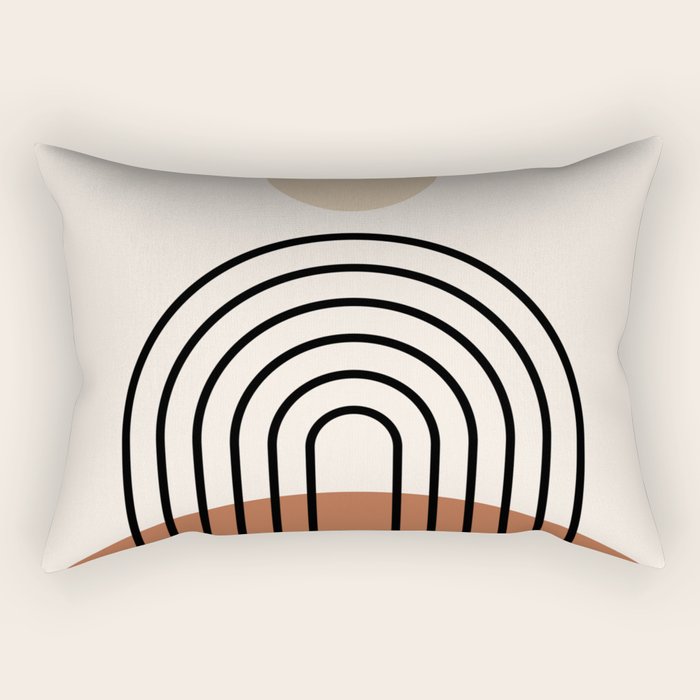 Abstraction_SUN_LINE_BOHEMIAN_LANDSCAPE_POP_ART_1129B Rectangular Pillow Gallery Image 2