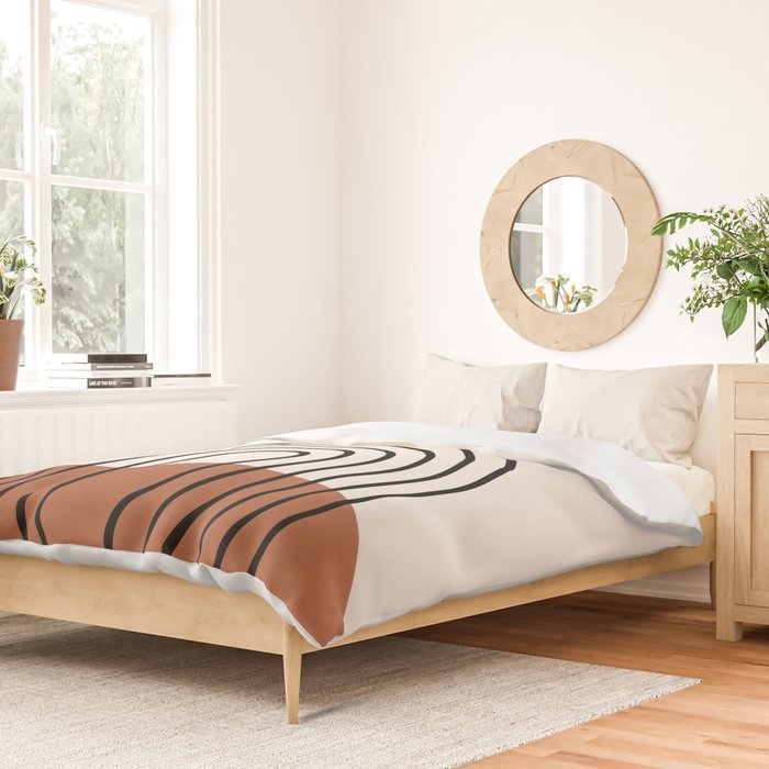 Abstraction_SUN_LINE_BOHEMIAN_LANDSCAPE_POP_ART_1129B Duvet Cover Gallery Image 2