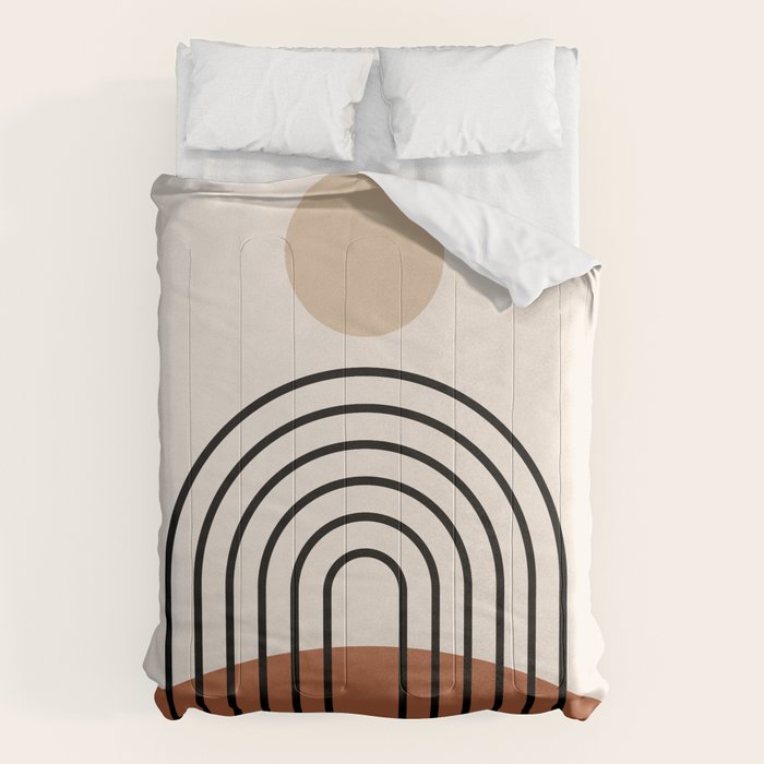 Abstraction_SUN_LINE_BOHEMIAN_LANDSCAPE_POP_ART_1129B Comforter Gallery Image 6