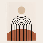 Abstraction_SUN_LINE_BOHEMIAN_LANDSCAPE_POP_ART_1129B Poster Gallery Image 4