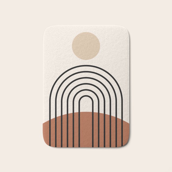 Abstraction_SUN_LINE_BOHEMIAN_LANDSCAPE_POP_ART_1129B Bath Mat Gallery Image 1