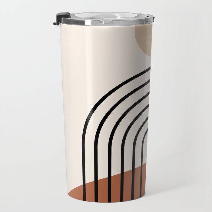 Abstraction_SUN_LINE_BOHEMIAN_LANDSCAPE_POP_ART_1129B Travel Mug Gallery Image 3