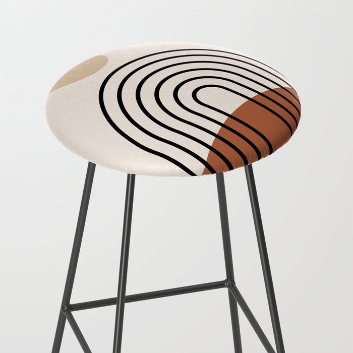 Abstraction_SUN_LINE_BOHEMIAN_LANDSCAPE_POP_ART_1129B Stool Gallery Image 2