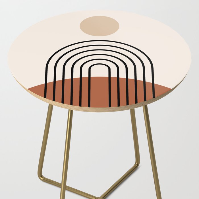 Abstraction_SUN_LINE_BOHEMIAN_LANDSCAPE_POP_ART_1129B Side Table Gallery Image 2