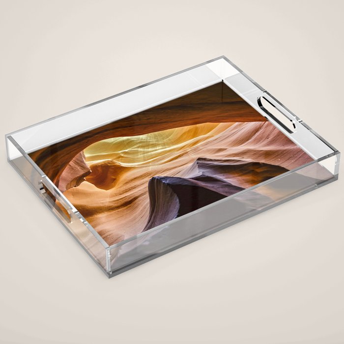 Antelope Canyon Filtered Light   3-9-15 Acrylic Tray Gallery Image 1