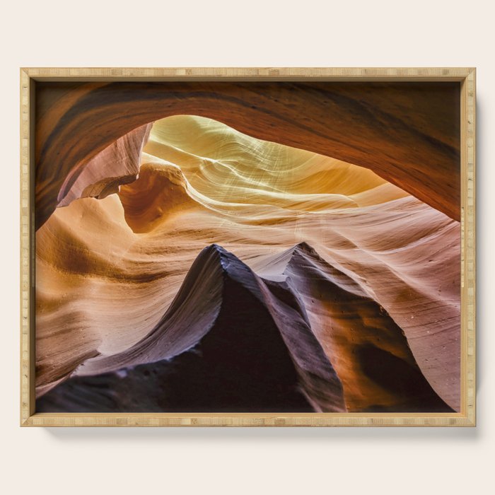 Antelope Canyon Filtered Light   3-9-15 Serving Tray Gallery Image 1