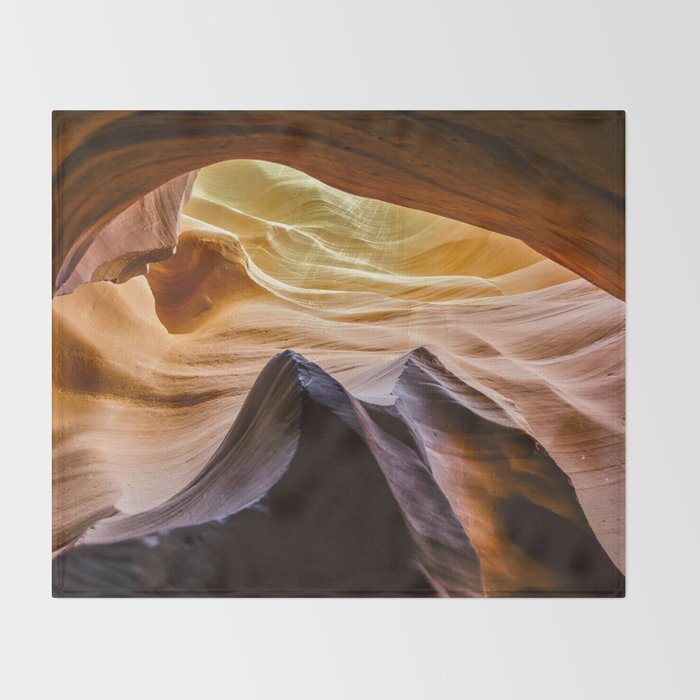 Antelope Canyon Filtered Light   3-9-15 Throw Blanket Gallery Image 2