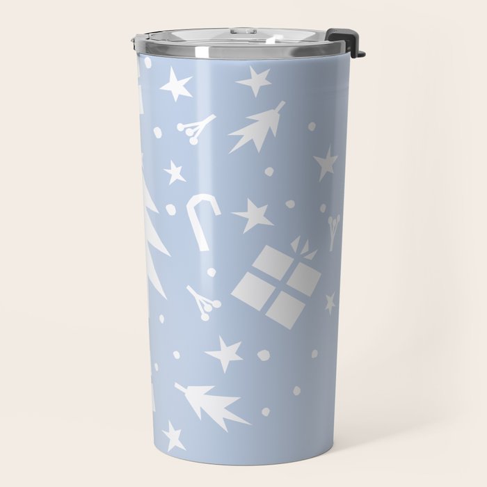 Happy Holidays monochromatic Travel Mug Gallery Image 2