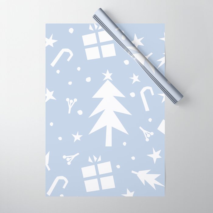 Happy Holidays monochromatic Wrapping Paper Gallery Image 1