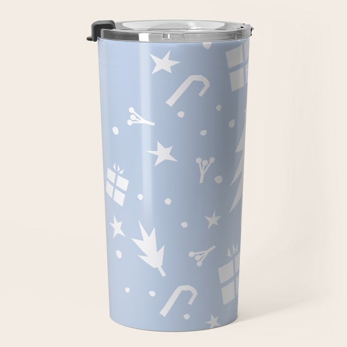 Happy Holidays monochromatic Travel Mug Gallery Image 3