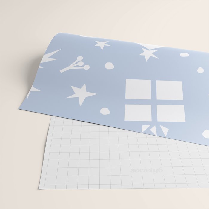 Happy Holidays monochromatic Wrapping Paper Gallery Image 2