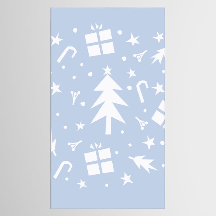 Happy Holidays monochromatic Tablecloth Gallery Image 2