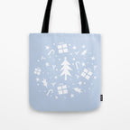 Happy Holidays monochromatic Tote Bag Gallery Image 1