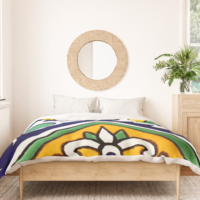 talaveramexican tile Duvet Cover Gallery Image 3