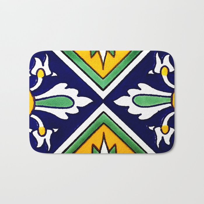 talaveramexican tile Bath Mat Gallery Image 1