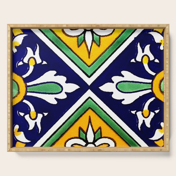 talaveramexican tile Serving Tray Gallery Image 1