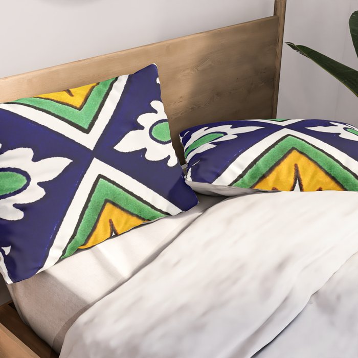 talaveramexican tile Pillow Sham Gallery Image 2