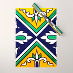 talaveramexican tile Wrapping Paper Gallery Image 1