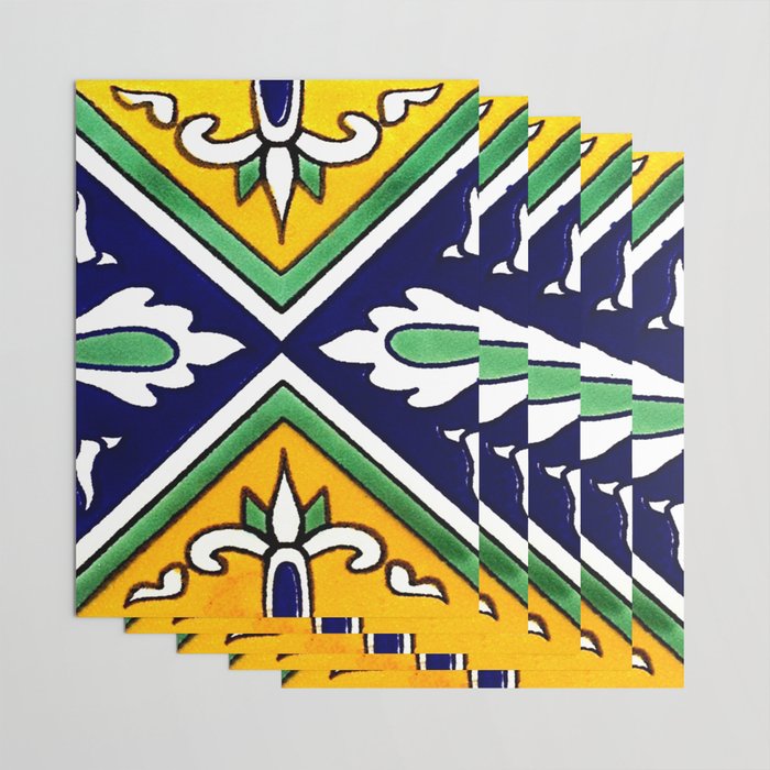 talaveramexican tile Wrapping Paper Gallery Image 3