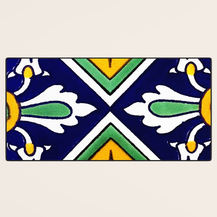 talaveramexican tile Desk Mat Gallery Image 3