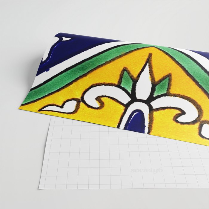 talaveramexican tile Wrapping Paper Gallery Image 2