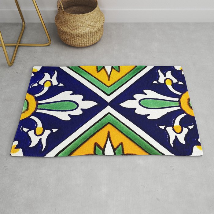 talaveramexican tile Rug Gallery Image 1