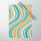 Wavy Stripes XXIV - 90s Summer Wrapping Paper Gallery Image 1