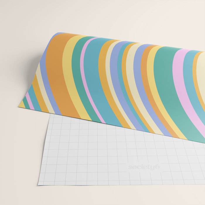 Wavy Stripes XXIV - 90s Summer Wrapping Paper Gallery Image 2