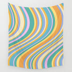 Wavy Stripes XXIV - 90s Summer Wall Tapestry Gallery Image 4