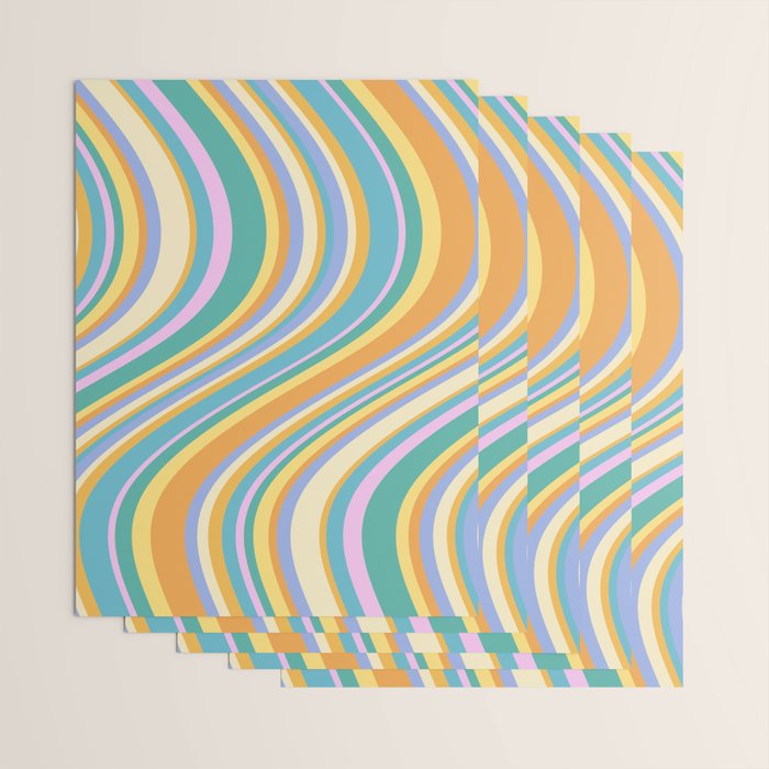Wavy Stripes XXIV - 90s Summer Wrapping Paper Gallery Image 3