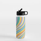 Wavy Stripes XXIV - 90s Summer Water Bottle Gallery Image 1