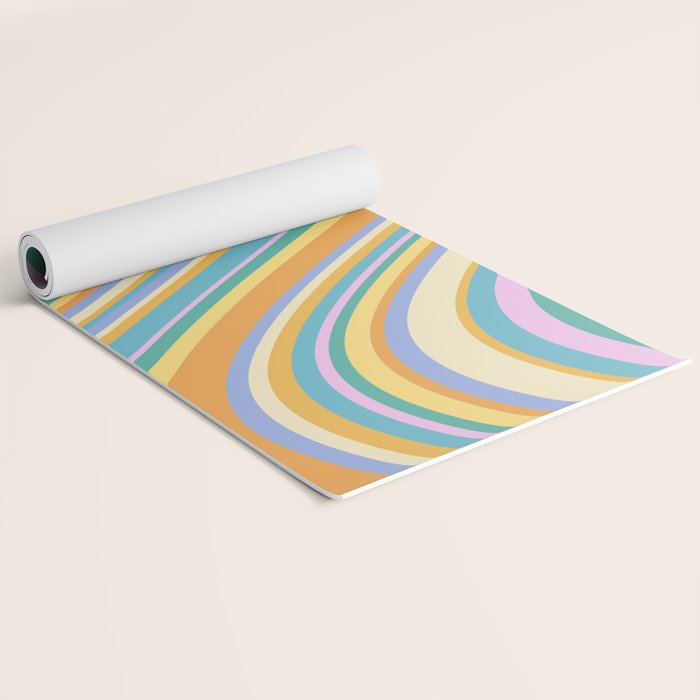 Wavy Stripes XXIV - 90s Summer Yoga Mat Gallery Image 2