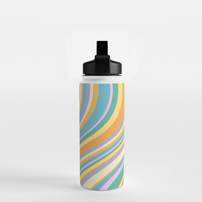 Wavy Stripes XXIV - 90s Summer Water Bottle Gallery Image 2