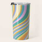 Wavy Stripes XXIV - 90s Summer Travel Mug Gallery Image 3