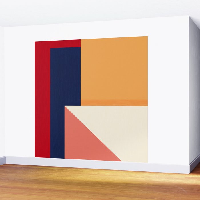 Minimal Geometric Abstraction 95 Wall Mural Gallery Image 2