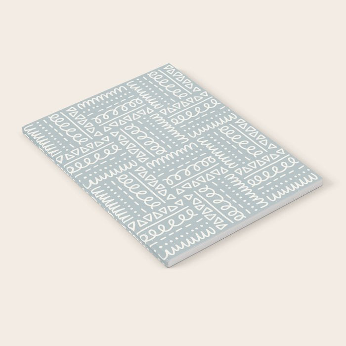 Sweet Doodle Squares . Coastal Blue Notebook Gallery Image 1