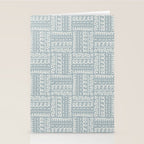 Sweet Doodle Squares . Coastal Blue Stationery Card Gallery Image 2