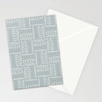 Sweet Doodle Squares . Coastal Blue Stationery Card Gallery Image 2