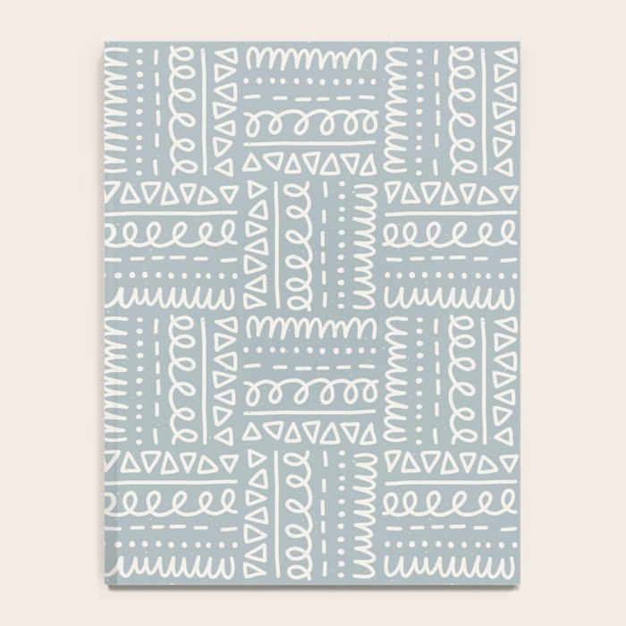 Sweet Doodle Squares . Coastal Blue Notebook Gallery Image 4