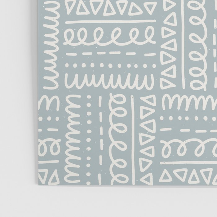 Sweet Doodle Squares . Coastal Blue Poster Gallery Image 3
