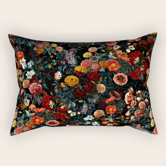 Midnight Garden XXVI Rectangular Pillow Gallery Image 2