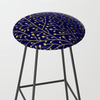 Gold Berry Branches on Navy Stool Gallery Image 2