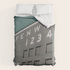 Fenwall -- Boston Fenway Park Wall, Green Monster, Red Sox Duvet Cover Gallery Image 6